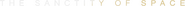 Logo of The Sanctity of Space image size 1462x51