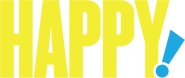 Logo of HAPPY! image size 1274x538