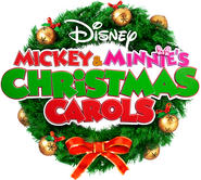 Logo of Mickey and Minnie's Christmas Carols image size 1447x1298
