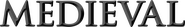 Logo of Medieval image size 4319x639