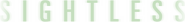 Logo of Sightless image size 1274x154
