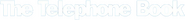 Logo of The Telephone Book image size 802x86