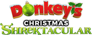 Logo of Donkey's Christmas Shrektacular image size 351x136