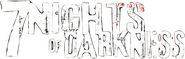 Logo of 7 Nights Of Darkness image size 586x187