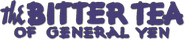 Logo of The Bitter Tea of General Yen image size 778x169