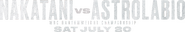 Logo of Junto Nakatani vs. Vincent Astrolabio image size 869x152