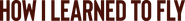 Logo of How I Learned to Fly image size 4298x485