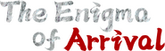 Logo of The Enigma of Arrival image size 2450x771