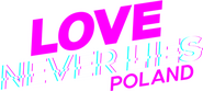 Logo of Love Never Lies: Poland image size 449x202
