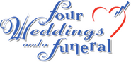 Logo of Four Weddings and a Funeral image size 628x298