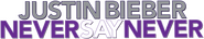 Logo of Justin Bieber: Never Say Never image size 1277x246