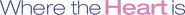 Logo of Where the Heart Is image size 2226x183