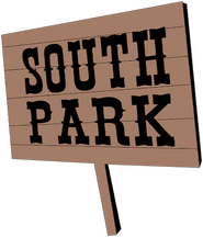 Logo of South Park image size 463x540