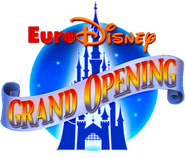 Logo of The Grand Opening of Euro Disneyland image size 567x483