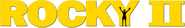 Logo of Rocky II image size 784x117