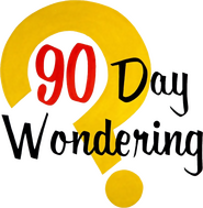 Logo of 90 Day Wondering image size 900x919