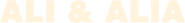 Logo of Ali and Alia image size 1268x160