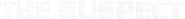 Logo of The Suspect image size 781x79
