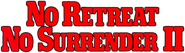 Logo of No Retreat, No Surrender 2: Raging Thunder image size 788x226