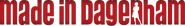 Logo of Made in Dagenham image size 882x122