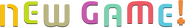 Logo of NEW GAME! image size 782x119