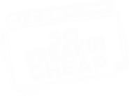 Logo of So Freakin Cheap image size 1716x1269