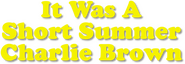 Logo of It Was a Short Summer, Charlie Brown image size 1198x416