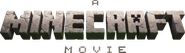 Logo of A Minecraft Movie image size 1452x418
