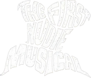 Logo of The First Nudie Musical image size 709x607