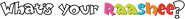 Logo of What's Your Raashee? image size 1254x127