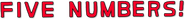 Logo of Five Numbers! image size 788x79