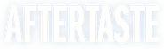 Logo of Aftertaste image size 4319x1299