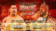 Backdrop of NJPW G1 Climax 35: Day 2 image size 3840x2160