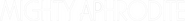 Logo of Mighty Aphrodite image size 1762x197