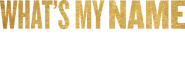 Logo of What's My Name | Muhammad Ali image size 3521x1298