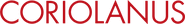 Logo of Coriolanus image size 1089x142