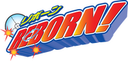 Logo of REBORN! image size 1399x667