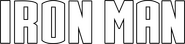Logo of Iron Man image size 1600x378