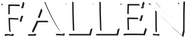 Logo of Fallen image size 4238x852