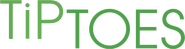 Logo of Tiptoes image size 1055x278