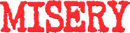 Logo of Misery image size 4218x1091