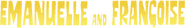 Logo of Emanuelle and Françoise image size 1085x165