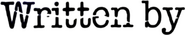 Logo of Written By image size 1218x228