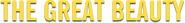 Logo of The Great Beauty image size 788x96