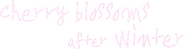 Logo of Cherry Blossoms After Winter image size 604x159