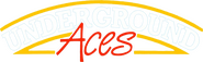 Logo of Underground Aces image size 1157x359
