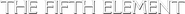 Logo of The Fifth Element image size 785x60
