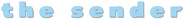 Logo of The Sender image size 796x87