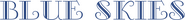 Logo of Blue Skies image size 2782x304