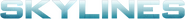 Logo of Skylines image size 1276x134